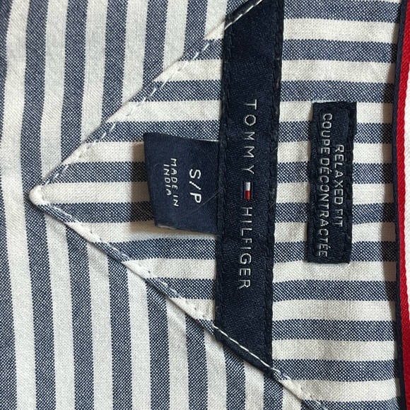 Tommy Hilfiger striped cuffed shirt small - Picture 2 of 5
